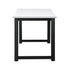 Computer Desk Metal Frame White Top 120cm