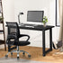 Home Office Set Black Computer Desk and Mesh Office Chair