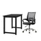 Computer Desk & Office Chair Set – 120cm Metal Frame Desk, Mesh Chair, Black