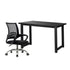 Home Office Set Black Computer Desk and Mesh Office Chair