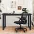 Home Office Set Computer Desk and Mesh Office Chair Black