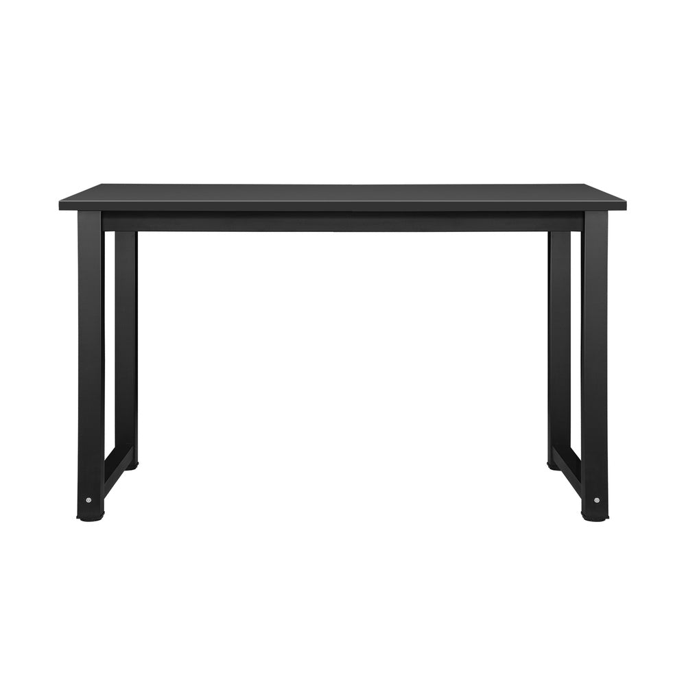 Home Office Desk and Chair Set Black Computer Table