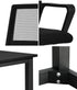 Home Office Desk and Chair Set Black Computer Table