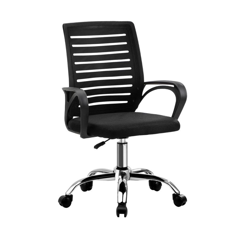 Home Office Desk and Chair Set Black Table Office Chair