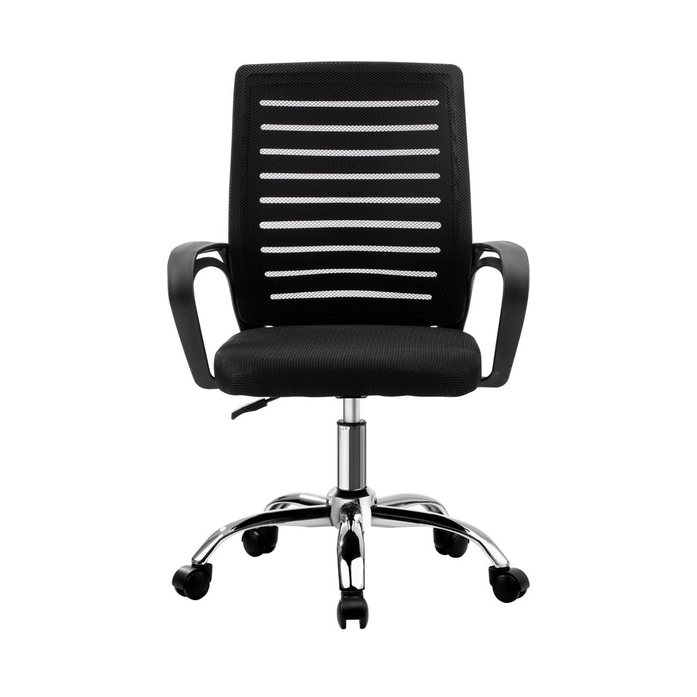 Home Office Desk and Chair Set Black Table Office Chair