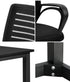 Home Office Desk and Chair Set Black Table Office Chair