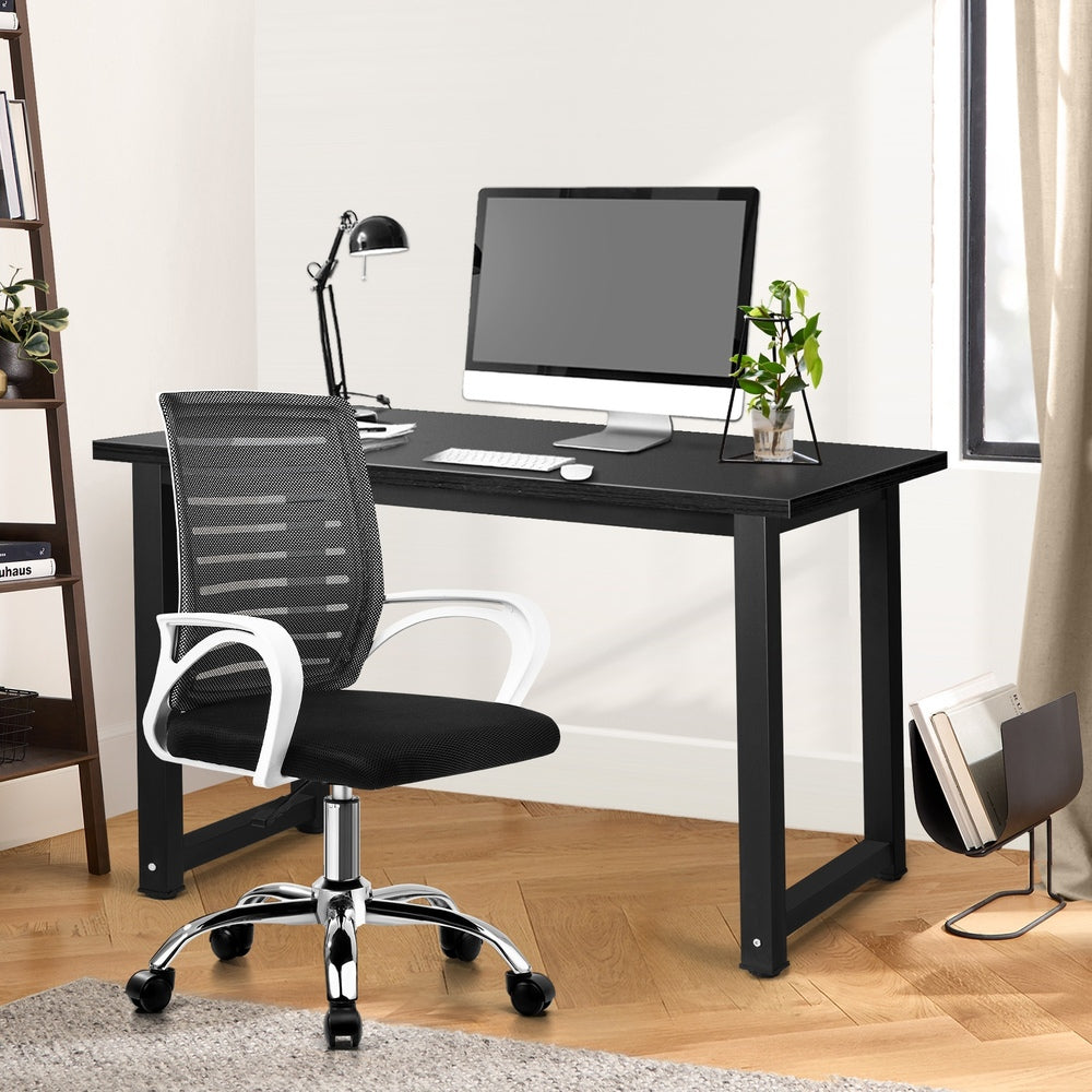 Home Office Desk and Chair Set BK&WH Table Office Chair