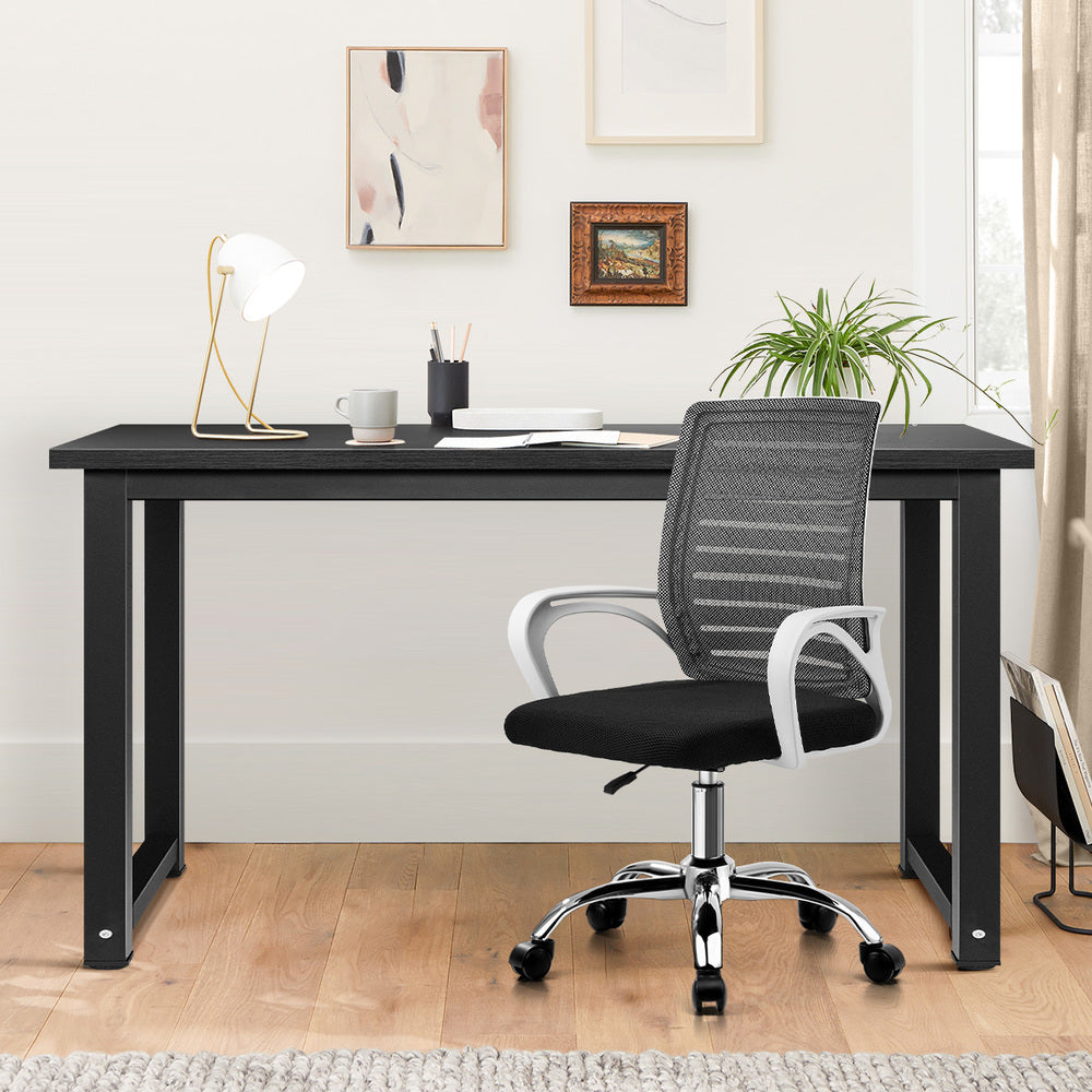Home Office Desk and Chair Set BK&WH Table Office Chair