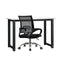 Home Office Set BK&WH Computer Desk and Mesh Office Chair