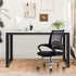 Home Office Set BK&WH Computer Desk and Mesh Office Chair