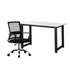 Home Office Desk and Chair Set BK&WH Computer Table