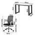 Home Office Desk and Chair Set BK&WH Gaming Desk Office Chair