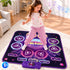 Keezi Kids Bluetooth Dance Mat 4 Modes Rechargeable Electronic Dance Pad Purple