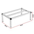 Giantz 61x36cm Aluminum Dunnage Rack, 454kg Capacity, Kitchen Platform