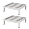 Giantz 35x35cm Dunnage Rack 2-Pack, Stainless Steel, 454kg Load Capacity