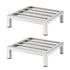 Giantz 35x35cm Dunnage Rack 2-Pack, Stainless Steel, 454kg Load Capacity
