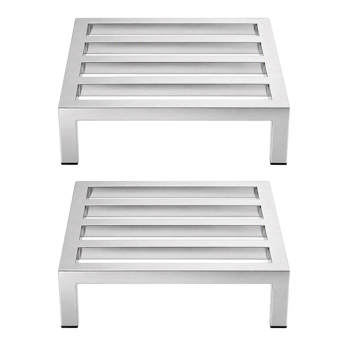 Giantz 35x35cm Dunnage Rack 2-Pack, Stainless Steel, 454kg Load Capacity