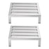 Giantz 35x35cm Dunnage Rack 2-Pack, Stainless Steel, 454kg Load Capacity
