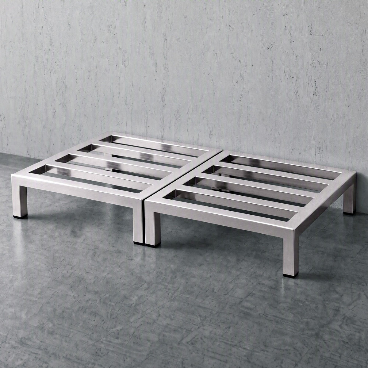 Giantz 35x35cm Dunnage Rack 2-Pack, Stainless Steel, 454kg Load Capacity