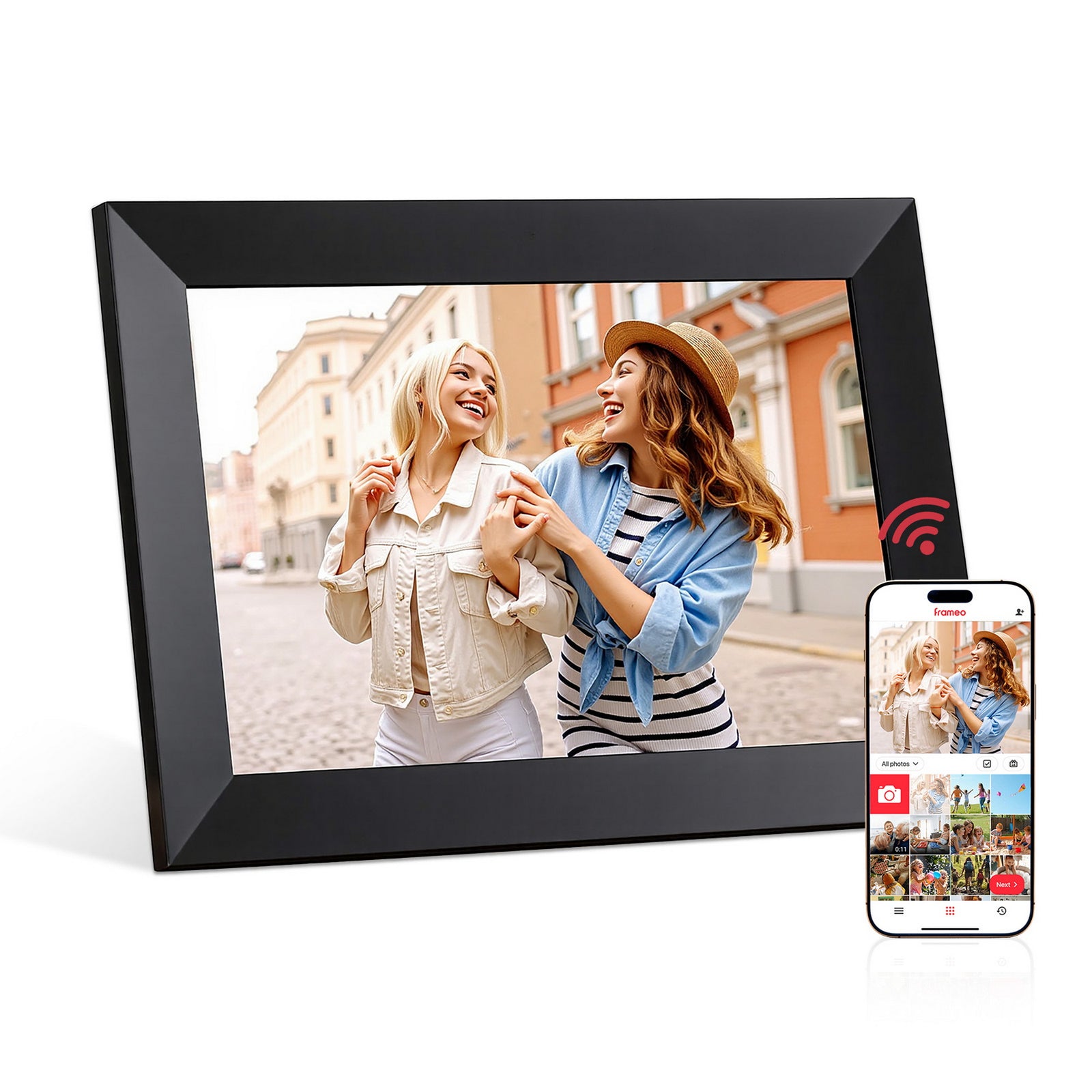 Digital Photo Frame 10.1 Inch WIFI Touch-Screen Picture Video Player 32G