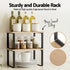 Kitchen Storage Shelves Rack Cupboard Cabinet Organiser Set of 2