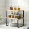 Kitchen Storage Shelves Rack Cupboard Cabinet Organiser Set of 2