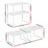 Kitchen Storage Shelves Rack Cupboard Cabinet Organiser Set of 2