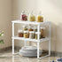 Kitchen Storage Shelves Rack Cupboard Cabinet Organiser Set of 2