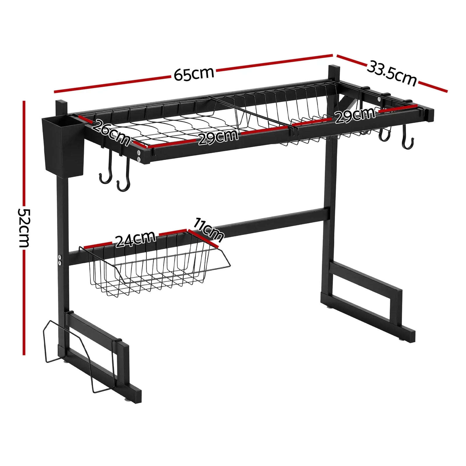 Dish Drying Rack for Kitchen Storage Organisation Kitchen Sink Organiser Dish Drainer