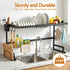 Dish Drying Rack for Kitchen Storage Organisation Kitchen Sink Organiser Dish Drainer
