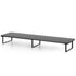 Dual Monitor Stand 100cm Riser Large Laptop Stand Desk Organiser Black