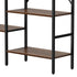 14‑Tier Industrial Display Shelf – Rustic Walnut, Metal Frame, 10kg Per Shelf