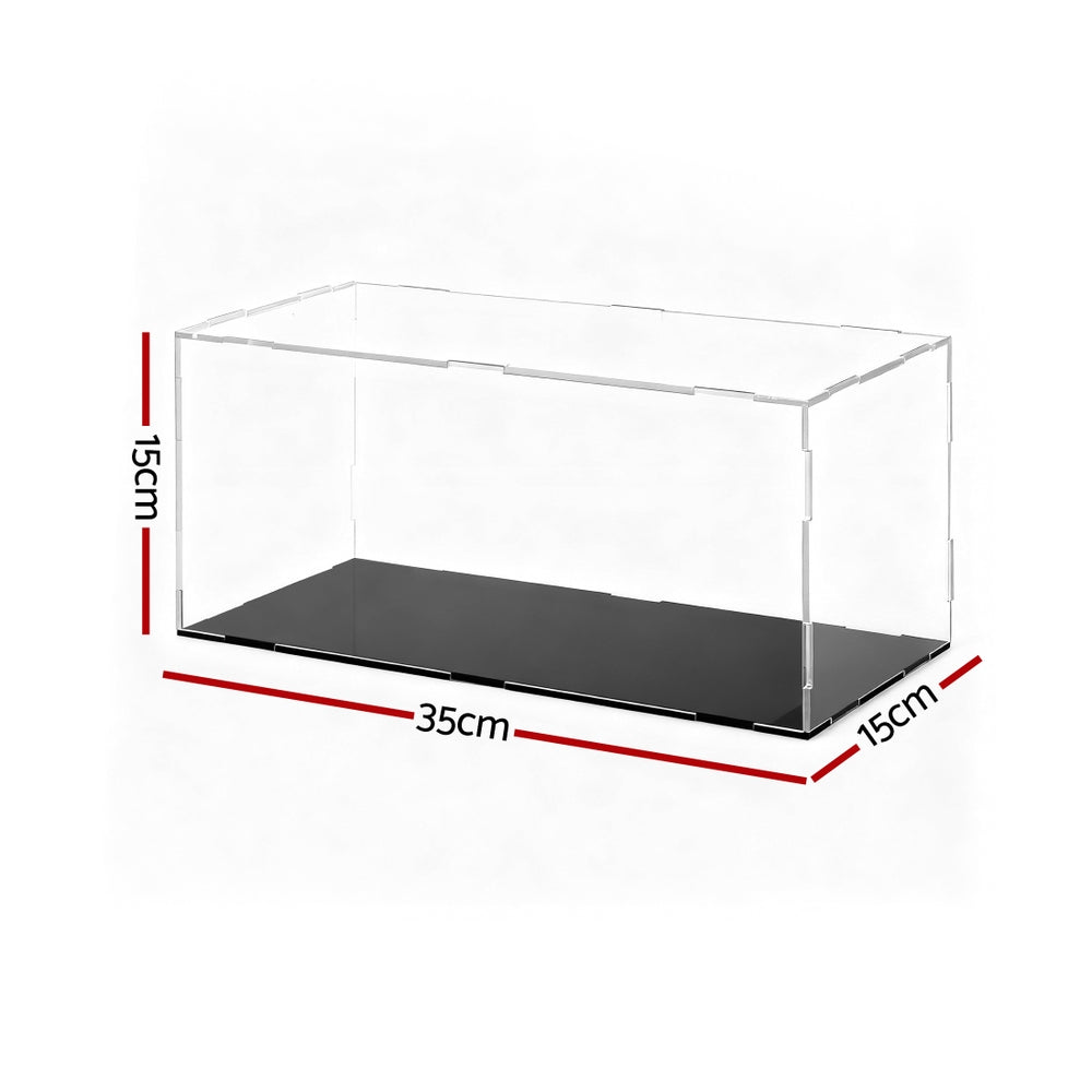 Clear Acrylic Display Case Dustproof Protection Box For Car Toys 15CM