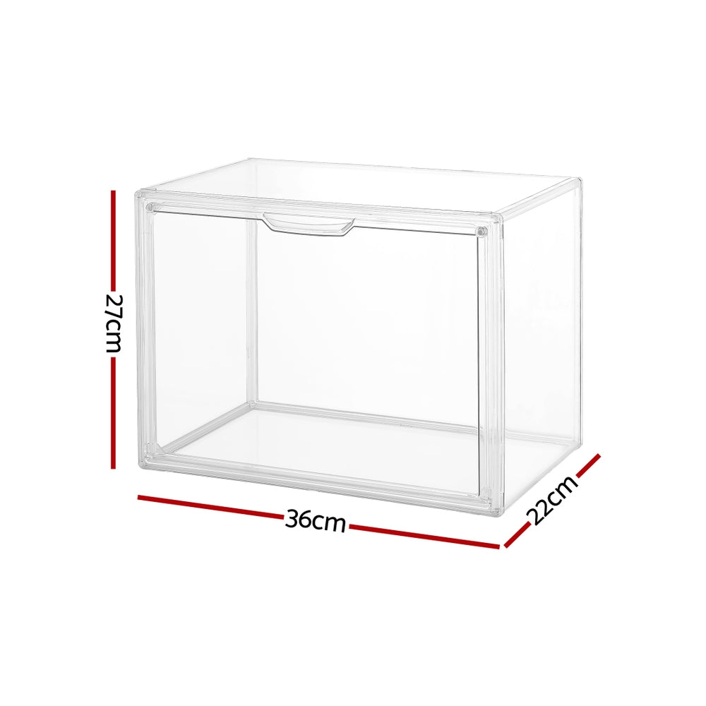 Clear Acrylic Display Case Dustproof Protection Box For Toys 27CM