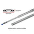 Giantz 2x Drawer Slides Heavy Duty Full Extension Locking 1150-2300mm Length