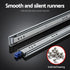 Giantz 2x Drawer Slides Heavy Duty Full Extension Locking 1150-2300mm Length