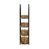 Bookshelf 4 Tier Arched Display Shelf Home Industrial Natural