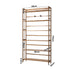 Oikiture 6-tier Bamboo Bookshelf Bookcase Adjustable Display Shelf