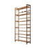 Oikiture 6-tier Bamboo Bookshelf Bookcase Adjustable Display Shelf