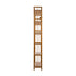 Oikiture 6-tier Bamboo Bookshelf Bookcase Adjustable Display Shelf