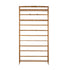Oikiture 6-tier Bamboo Bookshelf Bookcase Adjustable Display Shelf