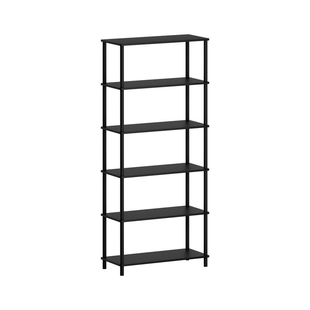 Display Shelf 5 Tier Bookshelf Storage Rack Black