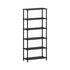 Display Shelf 5 Tier Bookshelf Storage Rack Black