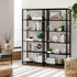 Display Shelf 5 Tier Bookshelf Storage Rack Black