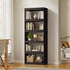 5 Tier Bookshelf Display Shelf Open Storage Cabinet Black