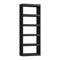 5 Tier Bookshelf Display Shelf Open Storage Cabinet Black
