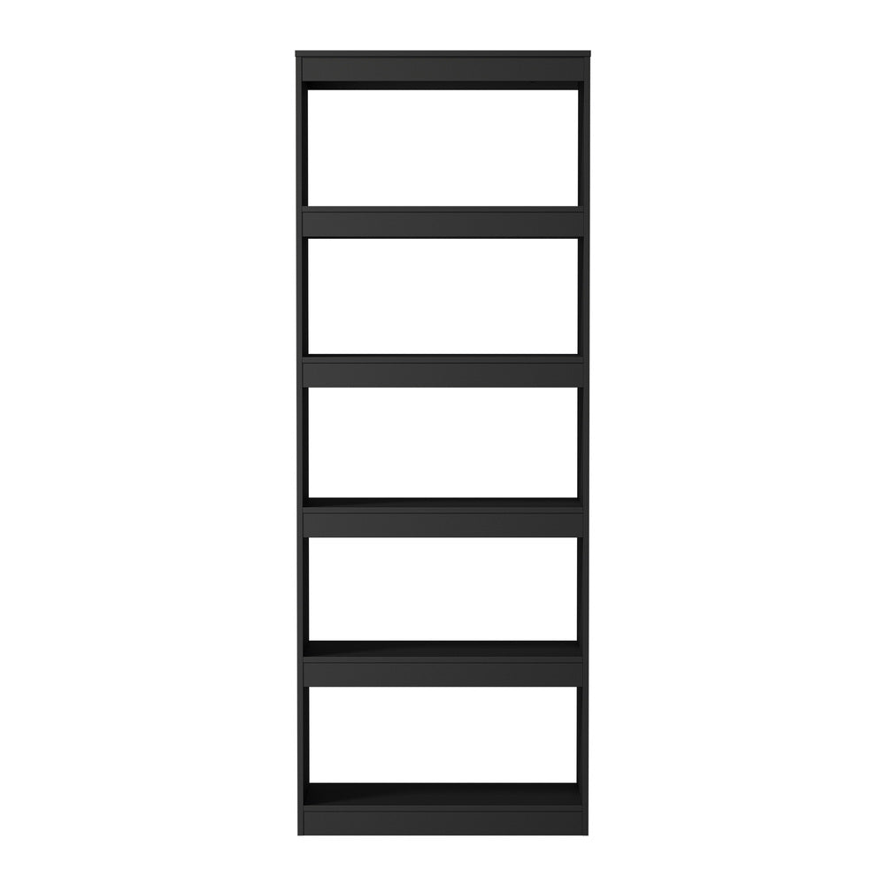 5 Tier Bookshelf Display Shelf Open Storage Cabinet Black