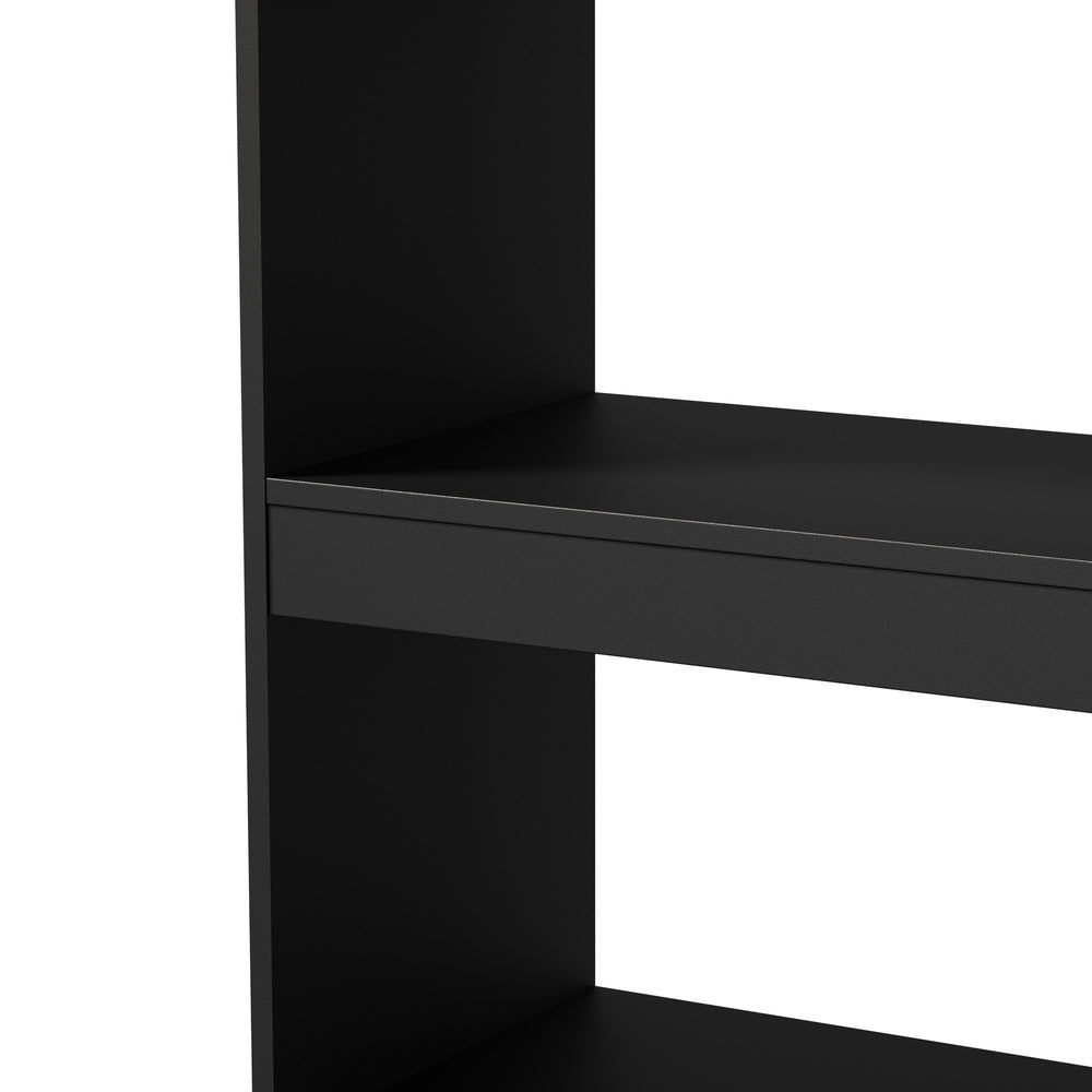 5 Tier Bookshelf Display Shelf Open Storage Cabinet Black
