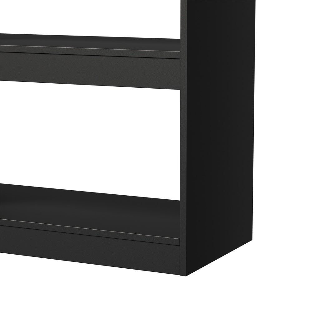 5 Tier Bookshelf Display Shelf Open Storage Cabinet Black
