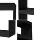 5 Tier Bookshelf Display Shelf Open Storage Cabinet Black